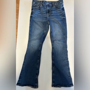 American Eagle Women’s High Rise Skinny Kickboot Short Size 10 Jeans